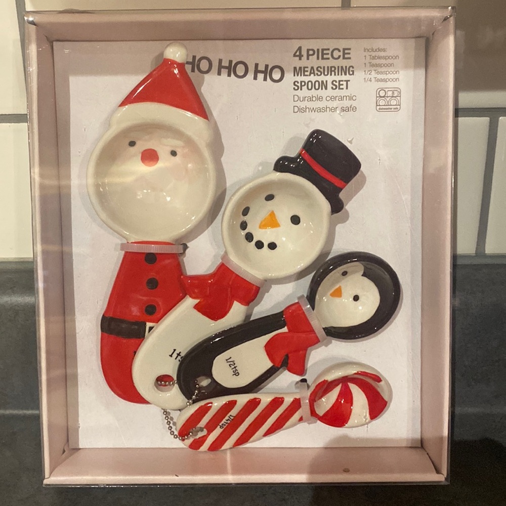 Christmas Ceramic Measuring Spoons